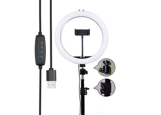 10W Live Streaming Selfie Ring Fill Light 10 Inch RGB Dimmable 5500K