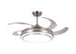Acrylic Shape Invisible Remote Control Ceiling Fan Light With ABS Blade 50Hz