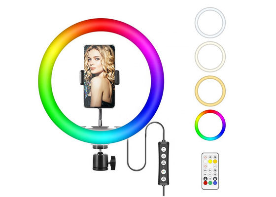 85RA 10 Inch RGB Tripod Ring Light 26cm 3500LM With 12'' Metal Stand