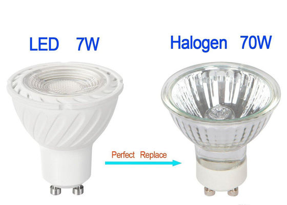 7W Dimmable GU10 MR16 COB LED Spotlight Bulb Warm Cold White